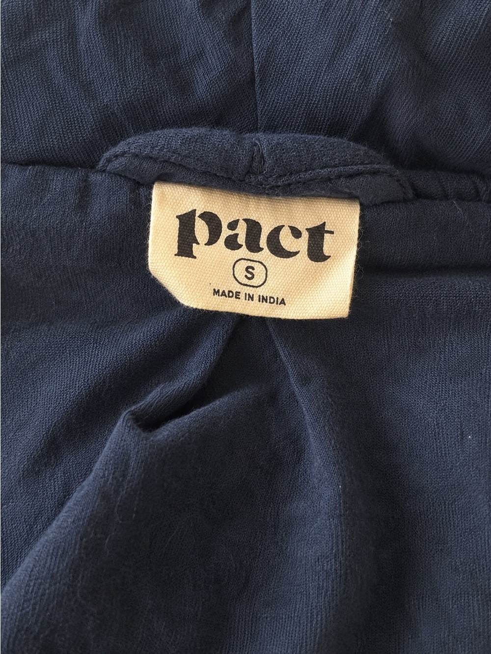 Pact 100% Organic Cotton French Navy Coastal Double Gauze Jacket - Picture 5 of 7